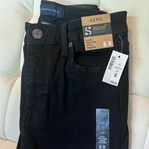 NWT AERO Seriously Stretchy Black Jeggings size 8R
